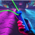 Miniatyrbilde 1 av 6: Glow-in-the-Dark Tau-Kaster - Morsomme Elektriske Leke - Avspennings Tau Zip String