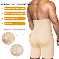 Miniatyrbilde 3 av 7: Herre Magekontroll Shorts Shapewear Høy Midje Slankende Kroppsshaper beige 2XL