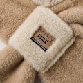 Miniatyrbilde 3 av 5: Plush Hettegenser-Hatt Kostymehatter, Dyr Hatt Vinterhatt Halsduksett beige