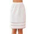 Halvunderkjol för kvinnor Underskirt Klänning Extender Spets white L