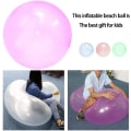 Miniatyrbild 6 av 7: 2 st Bubbelboll Uppblåsbar Rolig Leksak Boll för Utomhus Inomhus Lek blue
