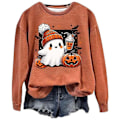 Miniatyrbilde 1 av 2: Halloween-kostyme for kvinner - Hettegenser orange 4XL