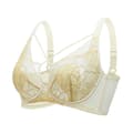 Plus Size Madam Rintaliivit Pitsillä, Läpinäkyvä, Ilman Toppausta white 34/75(M)