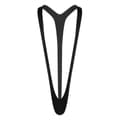 Miesten joustava fluoresoiva Mankini-uima-asu Black One Size