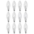 12x Lyspære 40W E14 Transparent Varm Gul Lampe Klassisk Glødepære