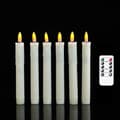 Paris Flameless LED-ljus i äkta vax med timer, droppfria batteriljus