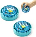 Blå Ocean Dumpling Squishy med Steamboat Bas, Jelly Squeeze Fidget Toy, Haj- och Snäckskalsdesign, Stressavlastande Sensorisk Leksak för 2pcs