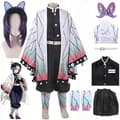 Kimetsu Lovely Demon Slayer Cosplay-asu peruukki S