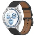 Læderrem kompatibel med Huawei Watch GT 5 46mm, sort Black