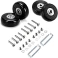 Hjul, Universal, 50 mm, Gummi, Svänghjul, 2-pack