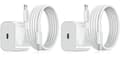 Laddare för iPhone, Snabbladdare, Adapter + Kabel 20W USB-C, Vit, Storlek One Size White one size