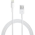 2 meter høykvalitets Apple Lightning USB-kabel for iPhone og iPad Hvit
