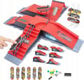 6-i-1 Fingerboard Ramp Set Skatepark 6 Skateboard
