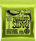 Ernie Ball Regular Slinky nickelpläterad elgitarrsträng, storlekar 10-46 (P0221) Ordinary (10-46)