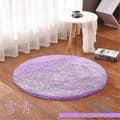 Baderomsmatte Sklisikker Absorberende Dusj Baderomsmatte Rund Langhåret, 60 cm Diameter, Lilla 60cm diameter Purple