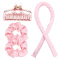 Värmefri Hårrullare / Värmefria Lockar, Locka Håret Utan Värme Z Rosa