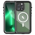 iPhone 15 Pro Heltäckande Vattentätt Premium MagSafe-fodral Transparent-FX-