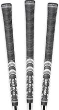 3-pack Golf Pride MCC Hybrid Grepp, Allväders Bomullssnöre Textur, Fuktavledande, Standard Svart