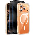 Telefondeksel til iPhone 17 Pro Max, MagSafe-kompatibel, magnetisk, gjennomsiktig iPhone 17 Pro Max Transparent