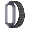 Til Xiaomi Smart Band 9 Active Redmi Band 3 Nylonrem med velcrodesign Urrem, Stormgrå Storm Grey