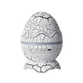 Dinosaurieägg LED-projektorlampa Bluetooth-kompatibel stjärnlampa för jul, sprickvit Crack White