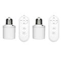 E27 Fjärrkontroll Lamphållare Smart Trådlös Lamphållare med Timer (15/30/60/120min), 2st 2pcs
