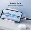Miniatyrbilde 4 av 6: 1-4 stk. PD20W USB Type-C til Lightning-ladeadapter kompatibel med iOS Lightning hann til Type-C hunn-kontakt, 2 stk. sølv 2Pcs Silver