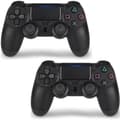 2-pack PS4 Trådlös Handkontroll DoubleShock Gamepad för PlayStation 4 Konsol Vibrationsjoystick Kompatibel Handkontroll Svart
