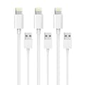 3-pak Lightning-oplader iPhone 13/12/11/ Xs/Max/X/8/7/6/5/SE Hvid