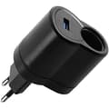 Bilcigarettändaradapter, Bilströmadapter, AC till DC-strömkontverterare, 220V till 12V billaddare, Strömadapter