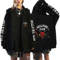 Stranger Things 4 Dame Sweatshirt Hættetrøje Oversize Frakke V, Størrelse L L