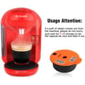 Miniatyrbild 5 av 7: Kaffefilter, 180 ml, återanvändbart, kompatibelt med Bosch Tassimo, med silikonlock