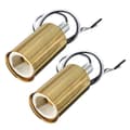 2 E14 Lamphållare Sockeladapter Taklampa Bas
