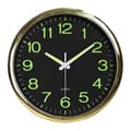 Väggklocka Lysande Tyst Lättläst Sovrum Vardagsrum Minimalistisk Väggklocka för Äldre, Guld, A Golden A