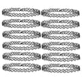 12-pack Chokerhalsband, En Storlek Svart En Storlek