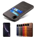 Kortholder iPhone 11 cover mobiltelefon etui udskæring til oplader hovedtelefoner - Sort iPhone 11 sort iPhone 11 black
