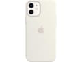 Silikon iPhone 12 Mini-deksel med MagSafe - Beskyttende støtsikkert deksel White