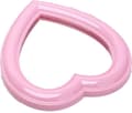Hjärtformad sminkspegel, väggmonterad, bordsspegel eller sovrumsspegel; presentset, 17,5*18,5 cm, rosa Pink
