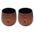 Whiskyglas i trä, förkolnat Old Fashioned-dricksglas, Premiumdricksglas för män, whiskyälskare, 2 st 2pcs