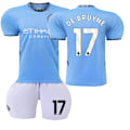 Miniatyrbild 1 av 2: 2425 Manchester City Hemmafotbollströja De Bruyne Tröja S(165-170cm)