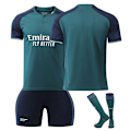 Miniatyrbillede 2 af 5: 2324 Arsenal udebane fodbolduniform sæt Rice trøje+sok 20(110-120cm)
