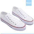 Miniatyrbillede 3 af 5: Dame Canvas Mode Sneakers Søde Lave Sko Komfortable Canvas Gåsko Til Damer white EU37