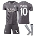 Miniatyrbild 1 av 5: 2425Real Madrid andra bortatröja fotbollströja Modric tröja set+strumpa 26(140-150cm)