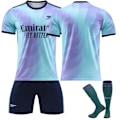 Miniatyrbillede 4 af 5: 2425 Arsenal udebanetrøje Odegaard fodbolduniformsæt+sok XXL(185-190cm)