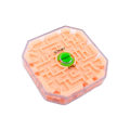 Miniatyrbild 1 av 2: Labyrint Leksak Klassisk Transparent Synlig Bärbar 3D Gravity Minne Sekventiell Labyrint Spel för Barn - Orange