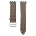 Pikkukuva 1 / 8: Älykellon nahkaranneke, universaali älykellon vaihtoranneke IWatch-sarjoille SE 8 7 6 5 4 3 2 1 38mm 40mm 41mm, harmaa