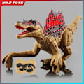 Miniatyrbild 1 av 4: Fjärrkontroll Dinosaurie för pojkleksaker i åldern 4 till 12 - Realistisk Walking Robot Velociraptor med brusande ljud och LED-ljus