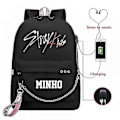 Pikkukuva 1 / 5: Stray Kids USB-reppu, korealainen tyyli, Felix-kirjalaukku, takaisin kouluun, pojat, tytöt, fanilahjakassi, Mochila 22