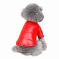 Kjæledyr Hund Bomull Polstret Jakke, Vanntett, Tykkere, Høst Vinter Teddy Katteklær Red L-22 Jacket