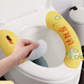 Pikkukuva 5 / 6: WC-istuimen pehmuste, staattinen tartunta, vedenpitävä, söpö sarjakuva WC-istuimen päällinen kotiin, kylpyhuoneen sisustus, pieni koko, vaaleankeltainen